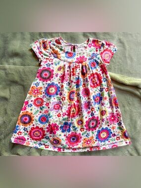 Hanna Andersson 100 110 4 5 Floral Play Dress Cotton Colorful Bold Summer Spring